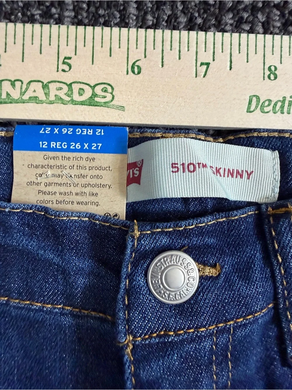 Levi's Boys' 510 Skinny Fit Jeans 12 Reg NWT